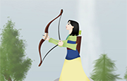 Juego Arquera Mulan