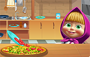 Juego Cocina Pizza con Masha