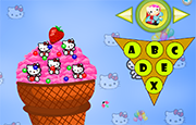 Juego Decorar Helado Hello Kitty