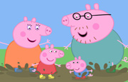 Juego Familia Peppa Pig en el Barro