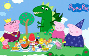 Juego Familia Peppa Pig Comiendo