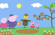 Juego Familia Peppa Pig y Espantapajaros