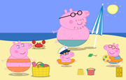 Juego Familia de Peppa en la Playa