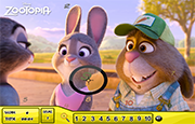 Juego Números Ocultos Zootopia 2