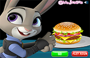 Juego Hamburguesa de Zootopia